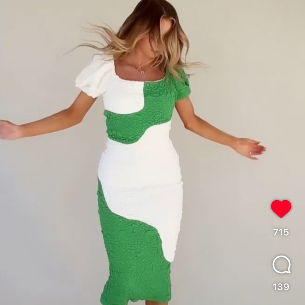 Puzzle me green dress